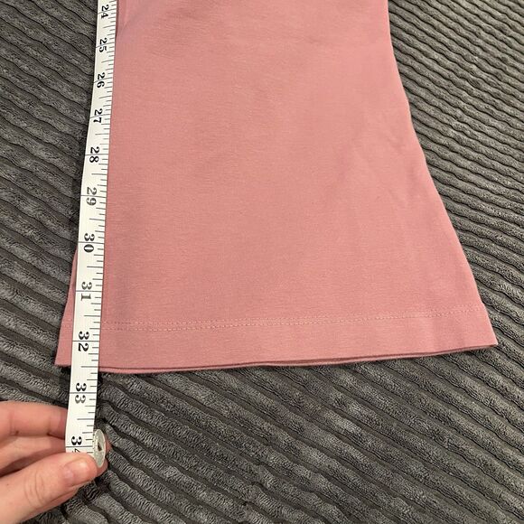 NWT Hard Tail Y2K Rolldown Bootcut Flare Yoga Pant Legging Baby Pink Size Medium - Picture 6 of 7